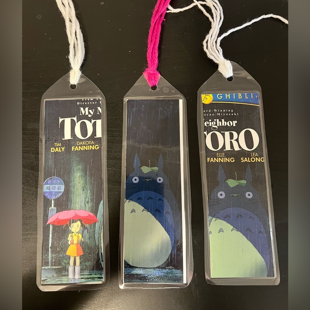 FREE WITH ORDER OF $50 or more!! MYSTERY Studio Ghibli bookmark